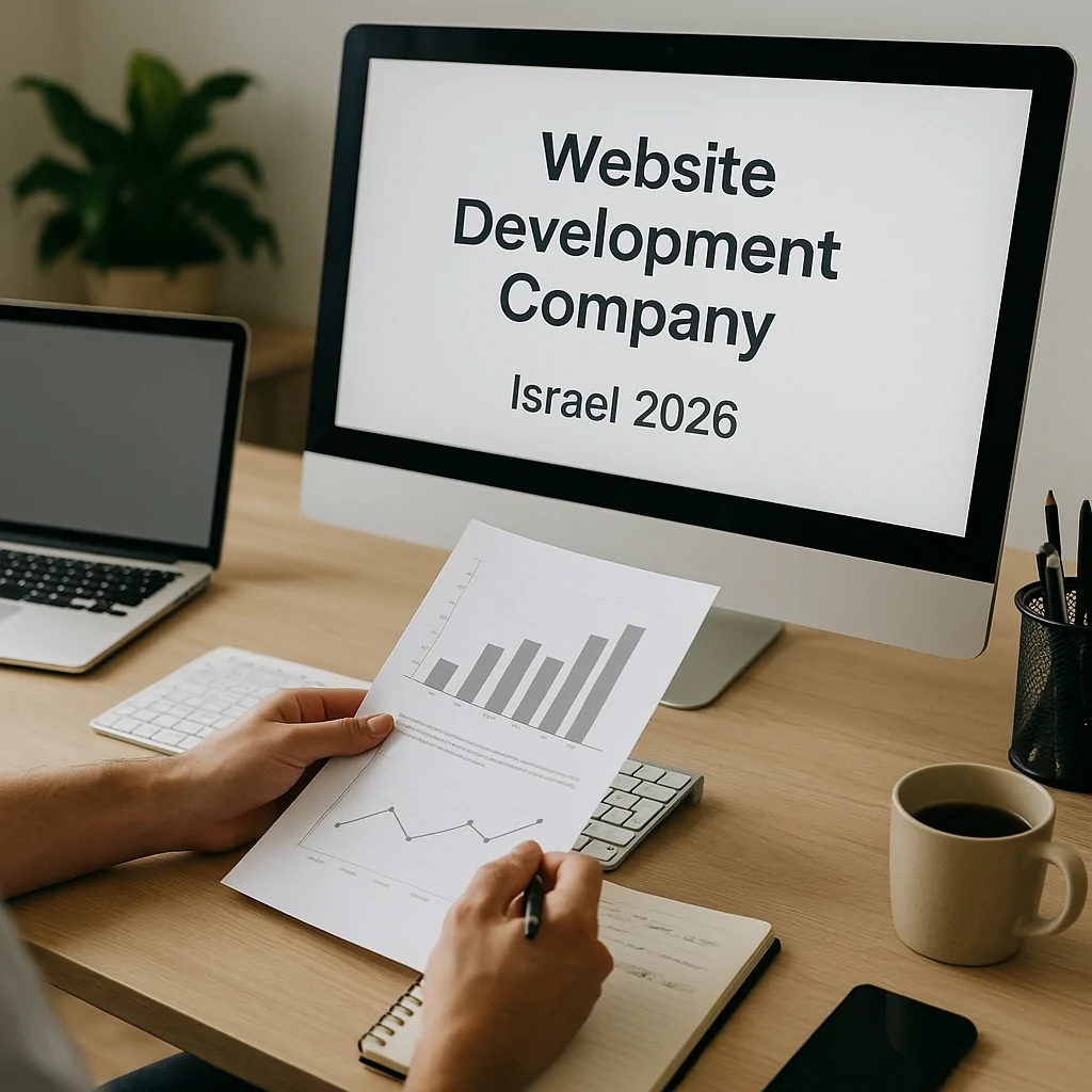 איך לבחור חברת בניית אתרים בישראל ב‑2026: עלויות, תהליך עבודה, שאלות חובה ותיק עבודות (מדריך מעשי)