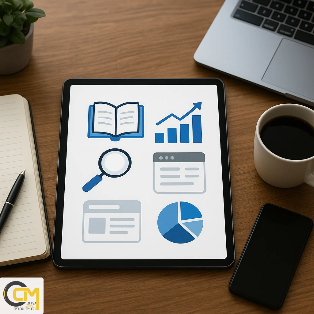 מילון מושגים מעשי לקידום אורגני, בניית אתרים ושיווק דיגיטלי — יישום עם כלי AI