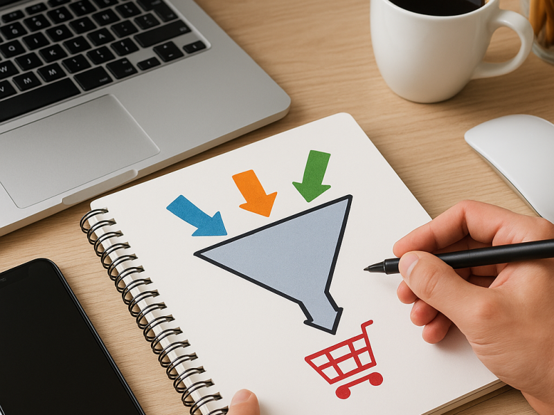 איך לייצר משפך שיווקי לחנות אינטרנטית